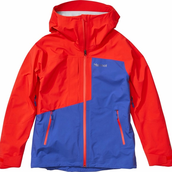 Marmot Red and Blue Outdoor Jacket - Picture 1 of 15